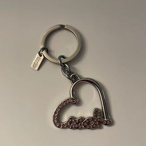 Coach Heart keychain